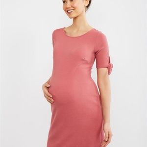 Motherhood Maternity- tie sleeve dress- M